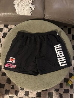 Mitchell & ness Miami Floridians Shorts with White Tag and Red Size Label